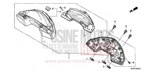 COMPTEUR (2) CB600FAC de 2012
